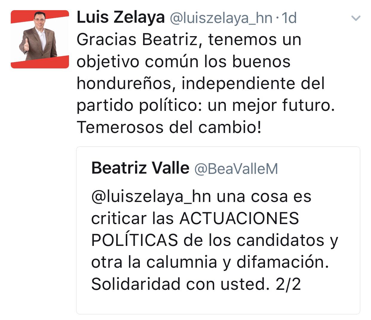 Luis Zelaya y Beatriz Valle